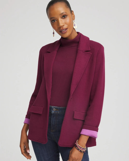 Chico's Customer Favorite | Single-Breasted Sweater Blazer