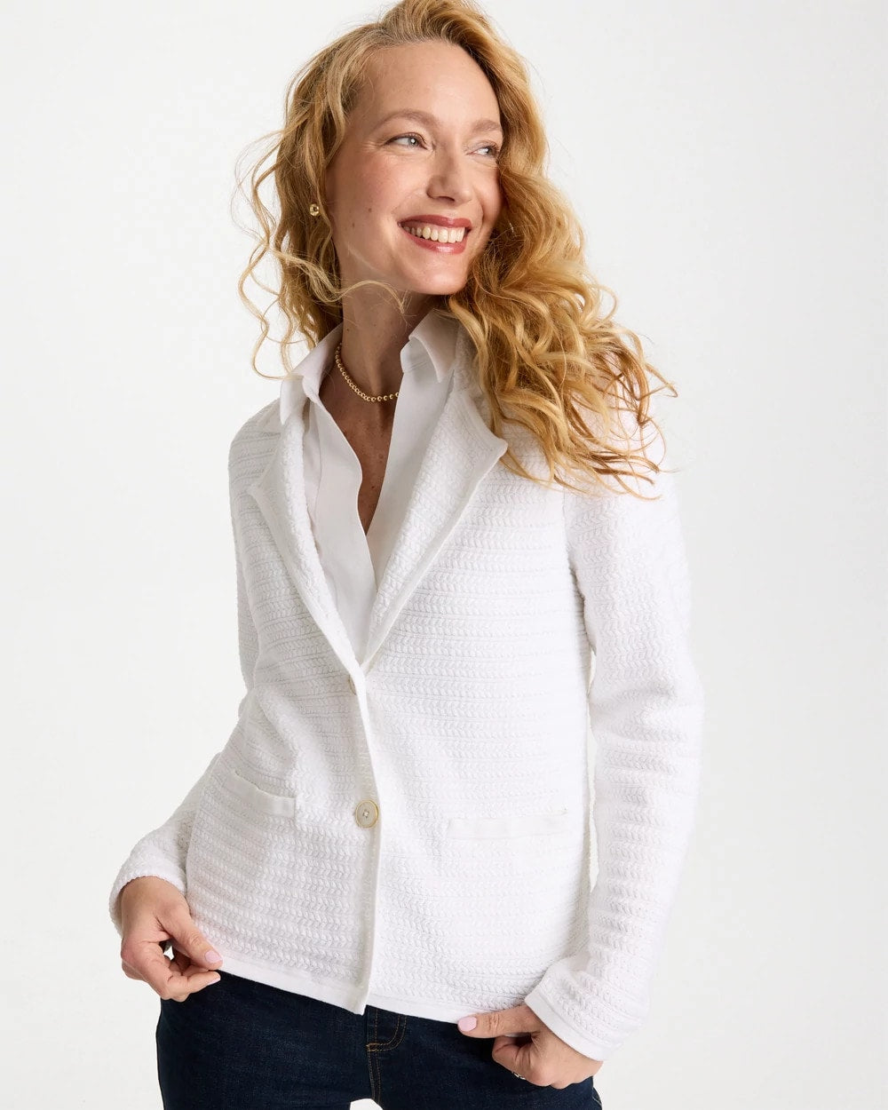 Chico's Hot Sale | Textured Stitch Detail Cardigan