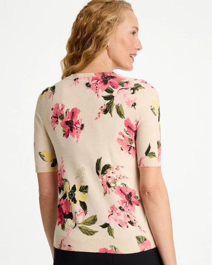 Chico's Classic | Ella Crewneck Floral Pullover Sweater