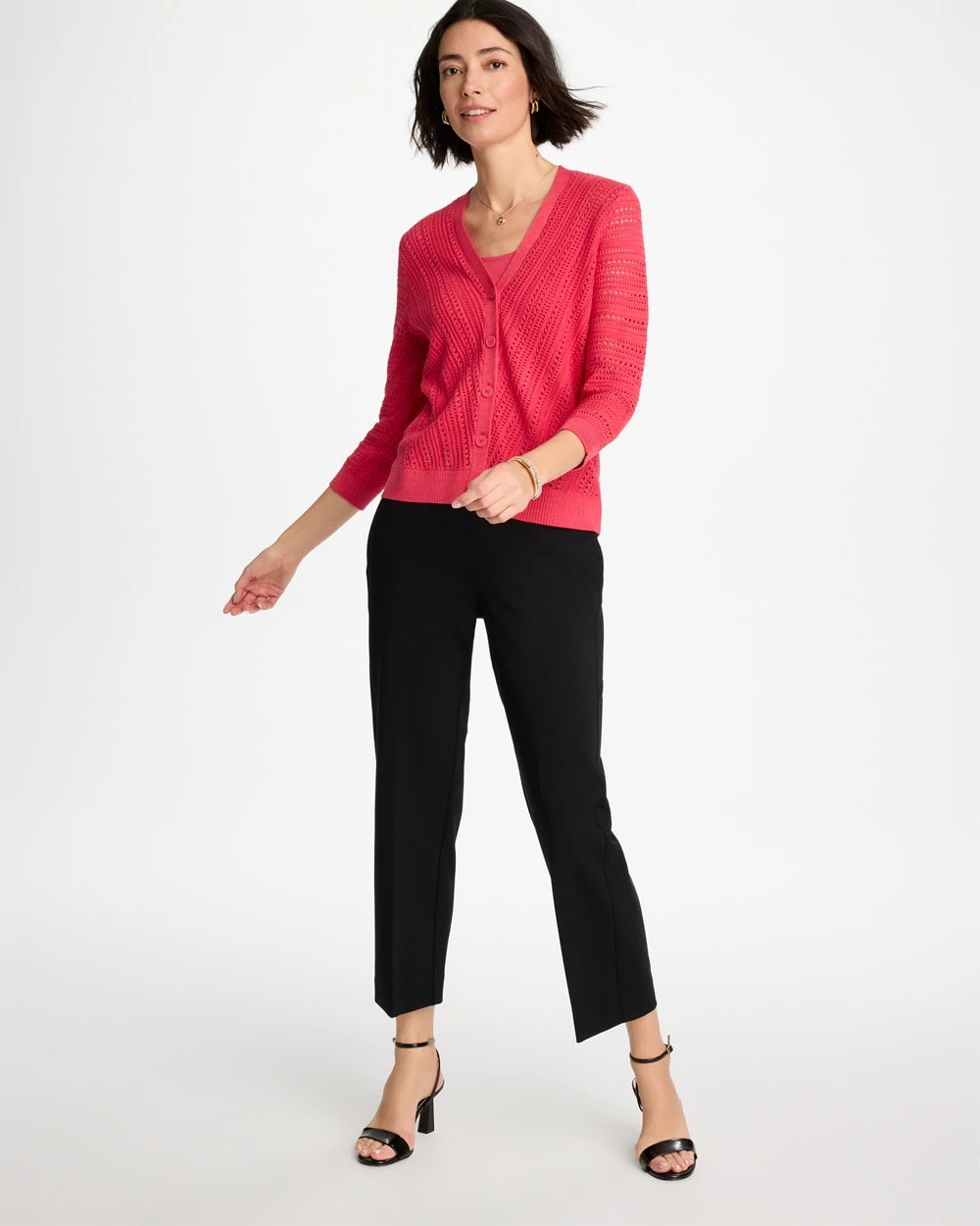 Chico's Great Value | Stitchy V-Neck Cardigan