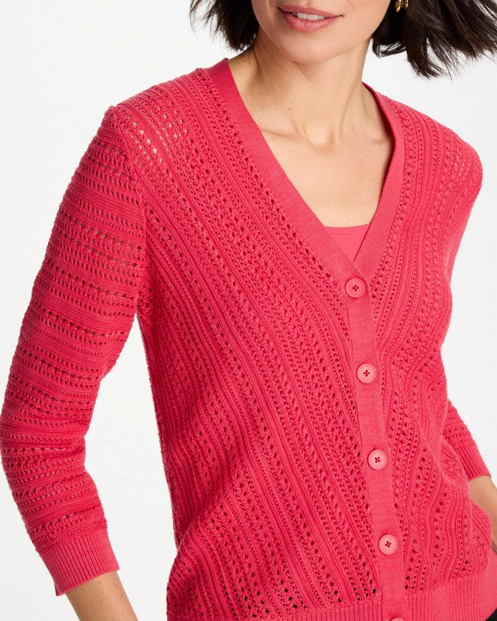 Chico's Great Value | Stitchy V-Neck Cardigan