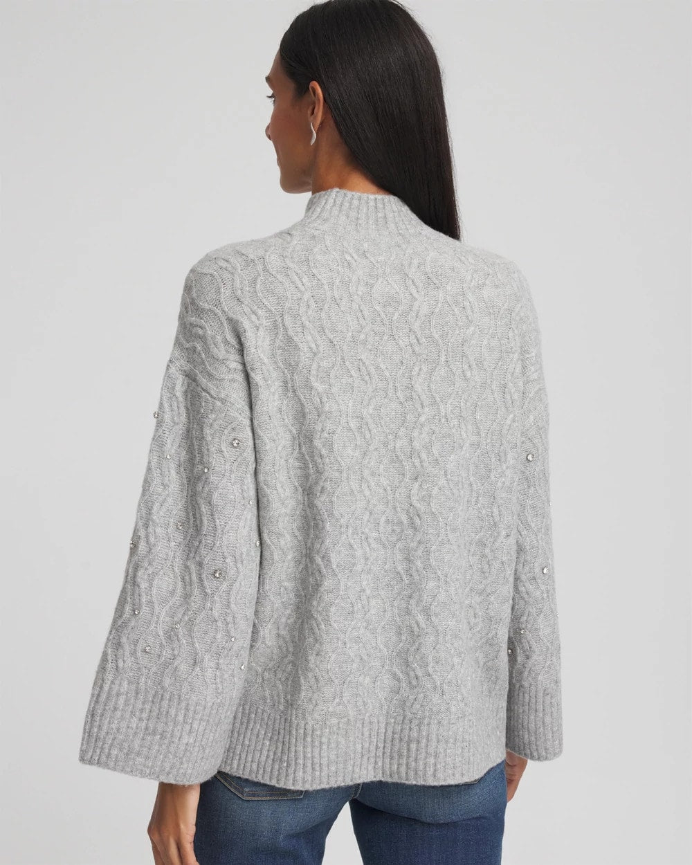 Chico's Smart Buy | Sequined Cable Knit Sweater