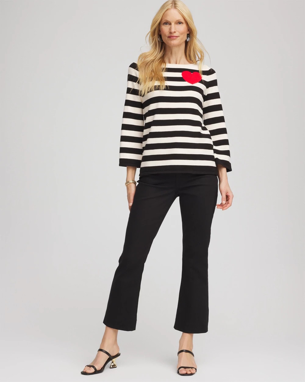 Chico's Value | Striped V-Day Pullover