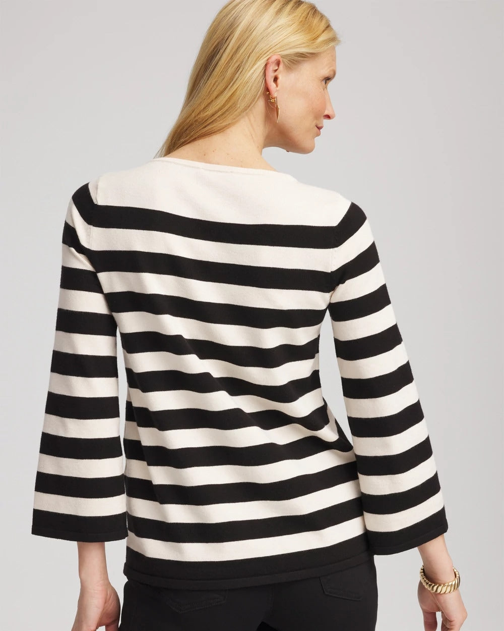 Chico's Value | Striped V-Day Pullover