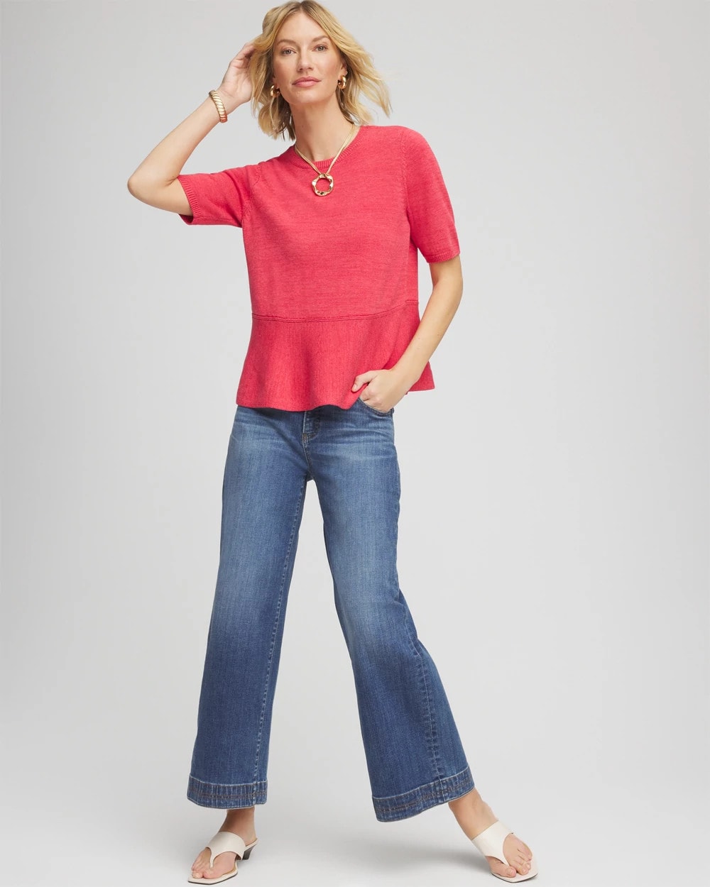 Chico's Classic | Pullover Peplum Sweater