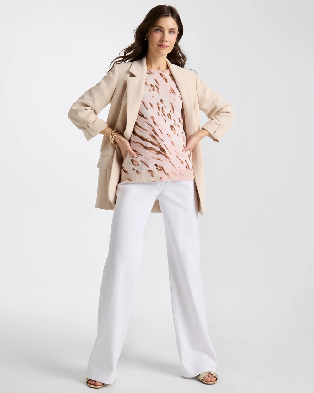 Chico's Premium | Ella Crewneck Metallic Pullover Sweater
