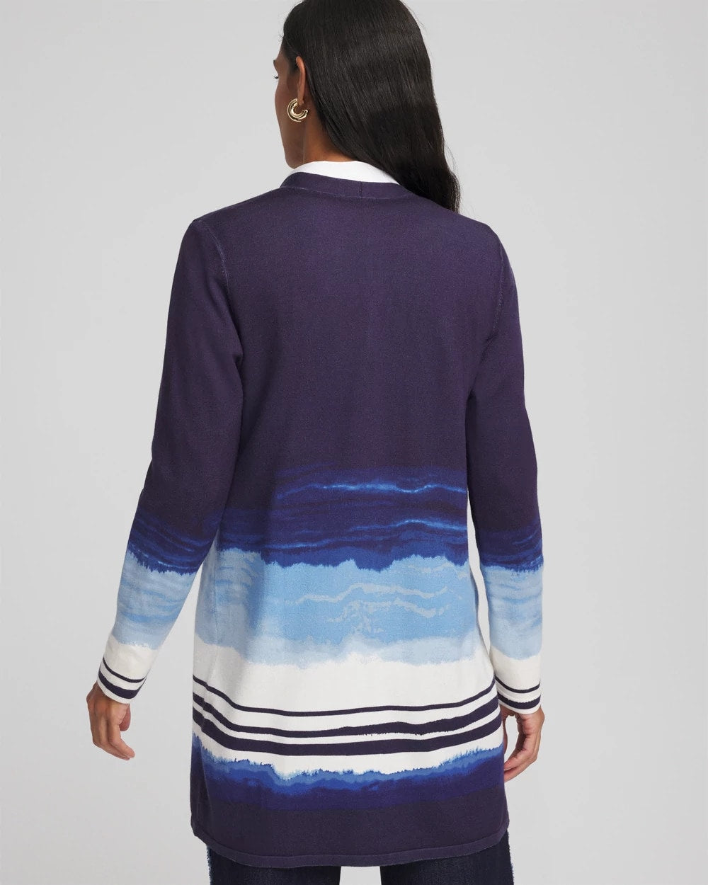 Chico's Great Value | Stripe Ombre Duster Cardigan