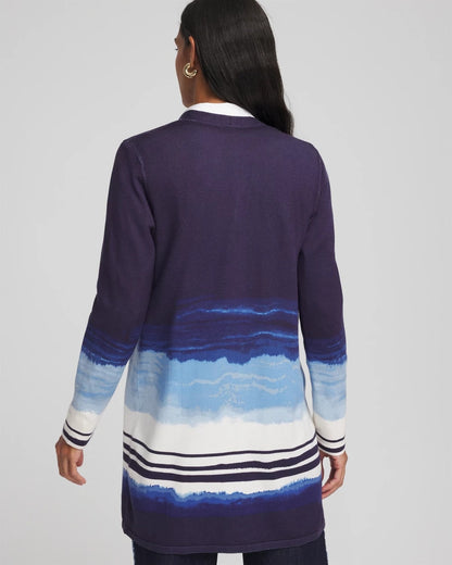 Chico's Great Value | Stripe Ombre Duster Cardigan