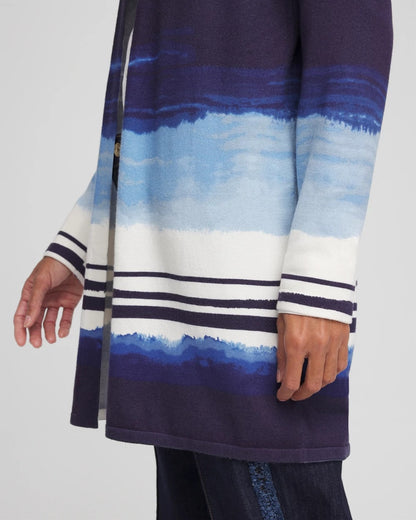 Chico's Great Value | Stripe Ombre Duster Cardigan