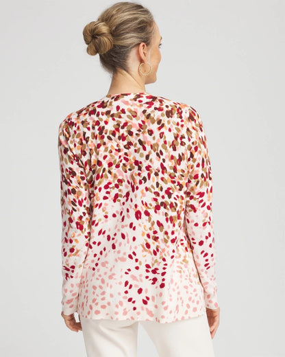 Chico's Great Value | Ombré Printed V-Neck Cardigan