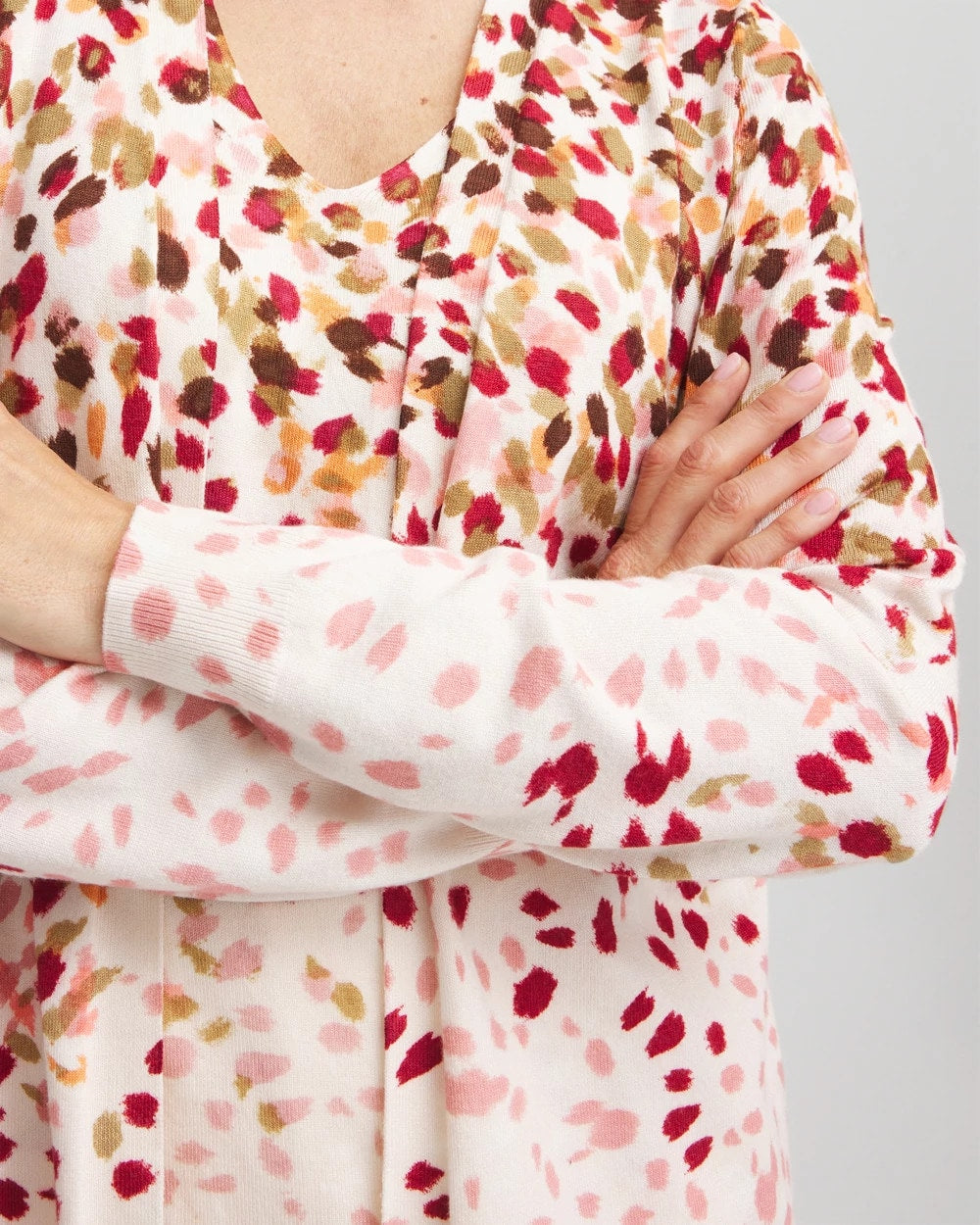 Chico's Great Value | Ombré Printed V-Neck Cardigan