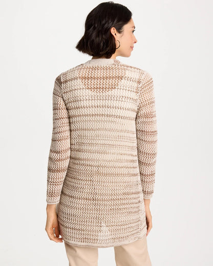 Chico's Popular | Pointelle Metallic Cardigan