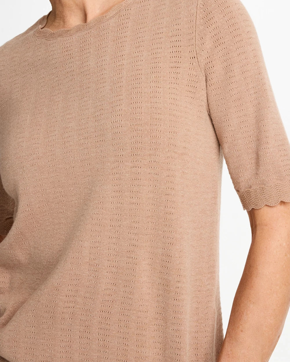 Chico's Top Pick | Ella Crewneck Pointelle Pullover Sweater