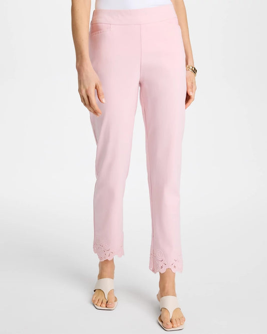 Chico's Trusted | Embroidered Brigitte™ Slim Crop Pant