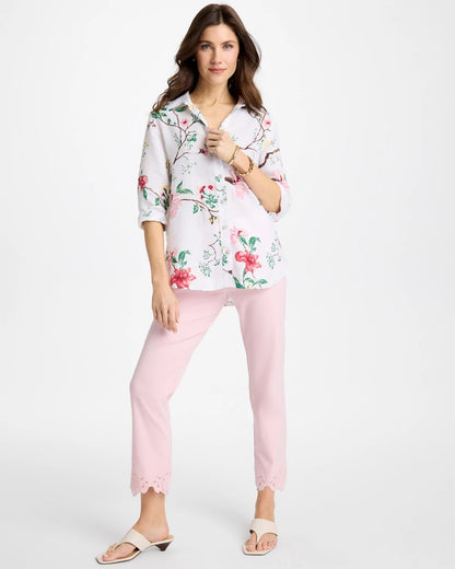 Chico's Trusted | Embroidered Brigitte™ Slim Crop Pant