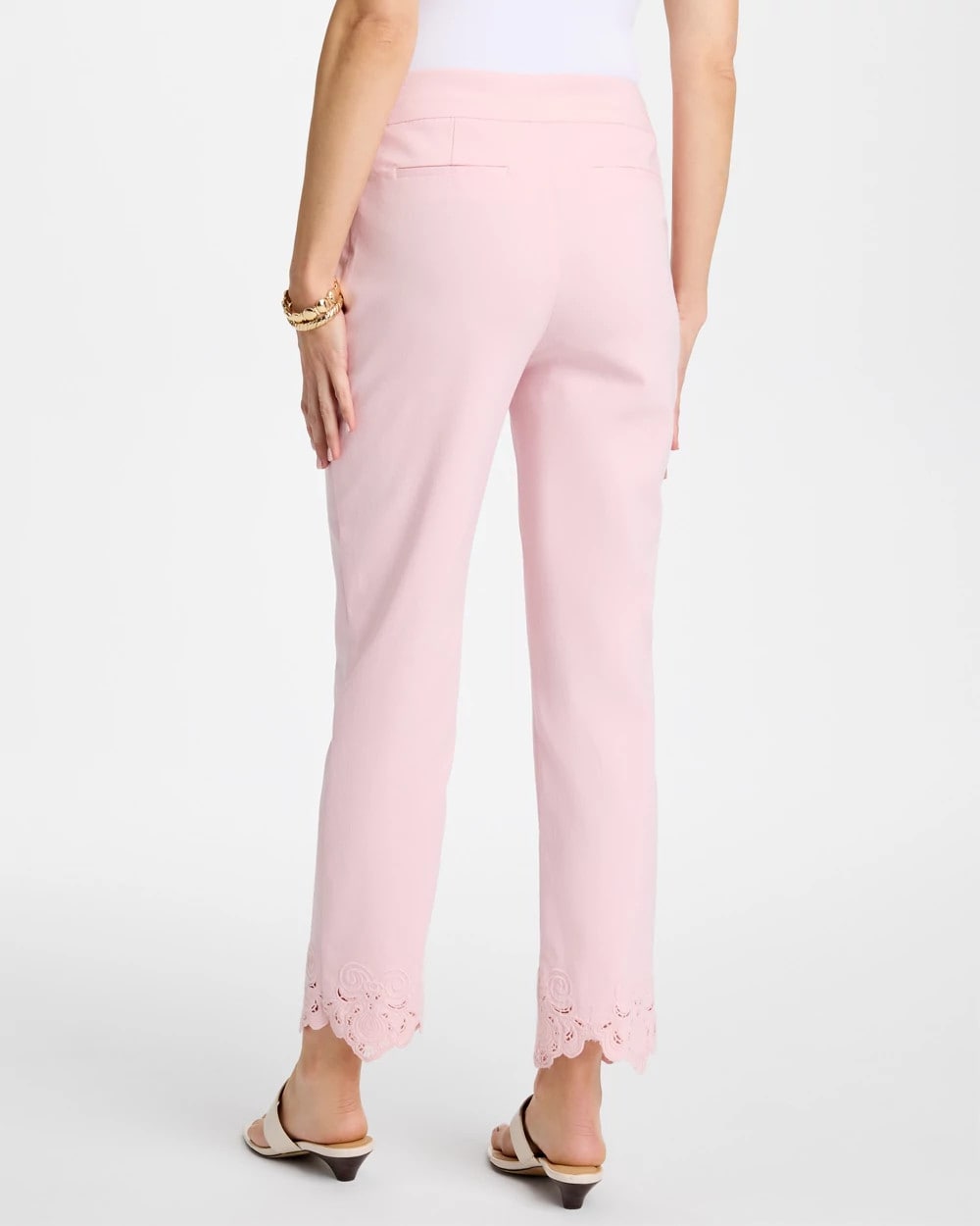 Chico's Trusted | Embroidered Brigitte™ Slim Crop Pant