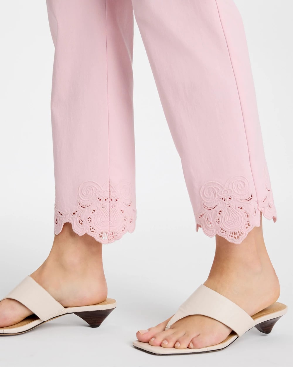 Chico's Trusted | Embroidered Brigitte™ Slim Crop Pant