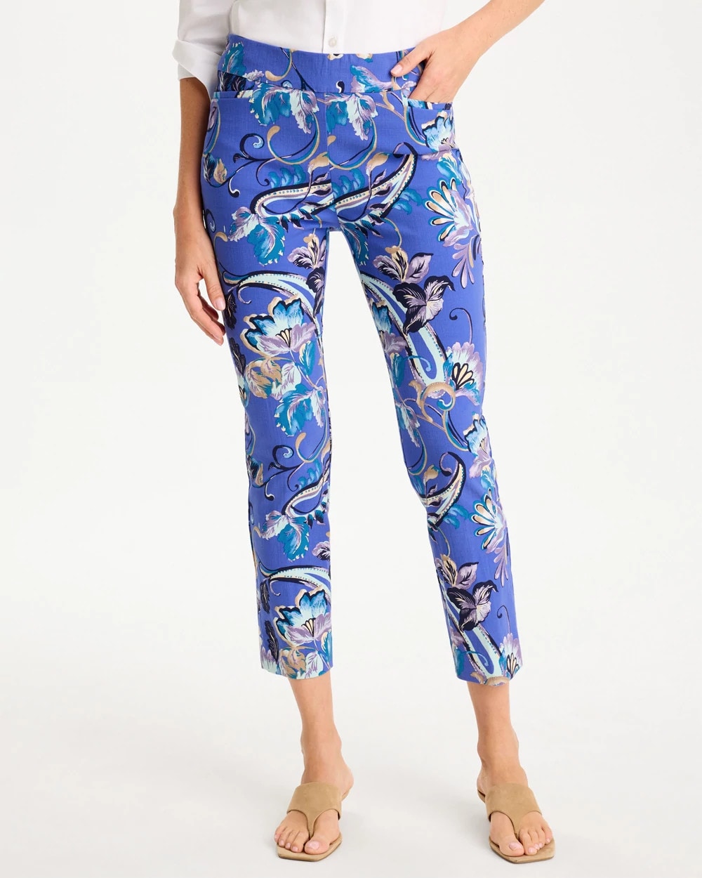 Chico's Popular | Brigitte™ Slim Mae Paisley Crop Pant