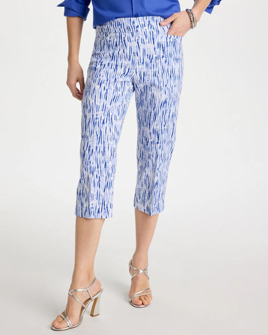 Chico's Discount | Brigitte™ Slim Infinite Lines Capri Pants