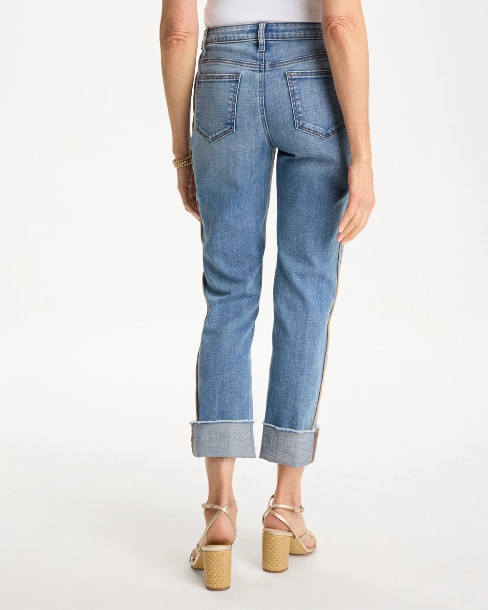 Chico's Everyday | Girlfriend Roll Cuff Crop Jeans