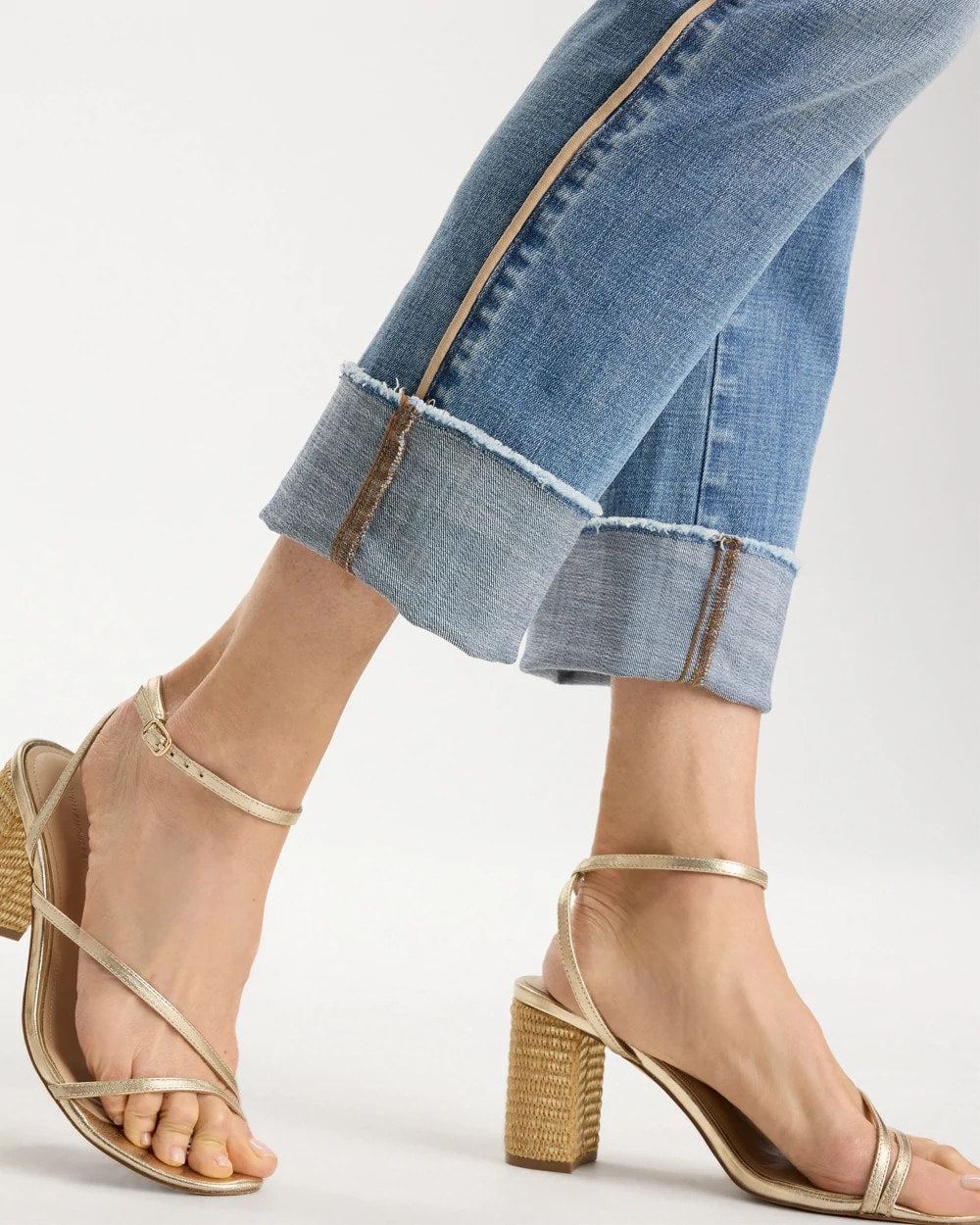 Chico's Everyday | Girlfriend Roll Cuff Crop Jeans