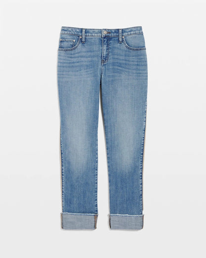 Chico's Everyday | Girlfriend Roll Cuff Crop Jeans