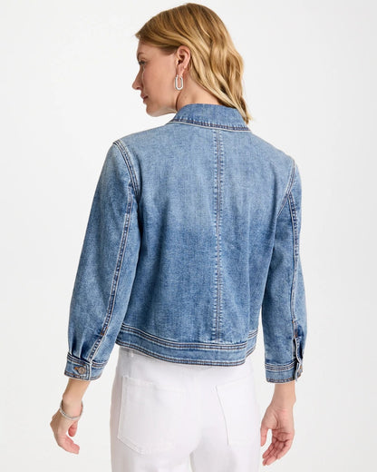 Chico's Exclusive | Denim Cropped Trucker Jacket