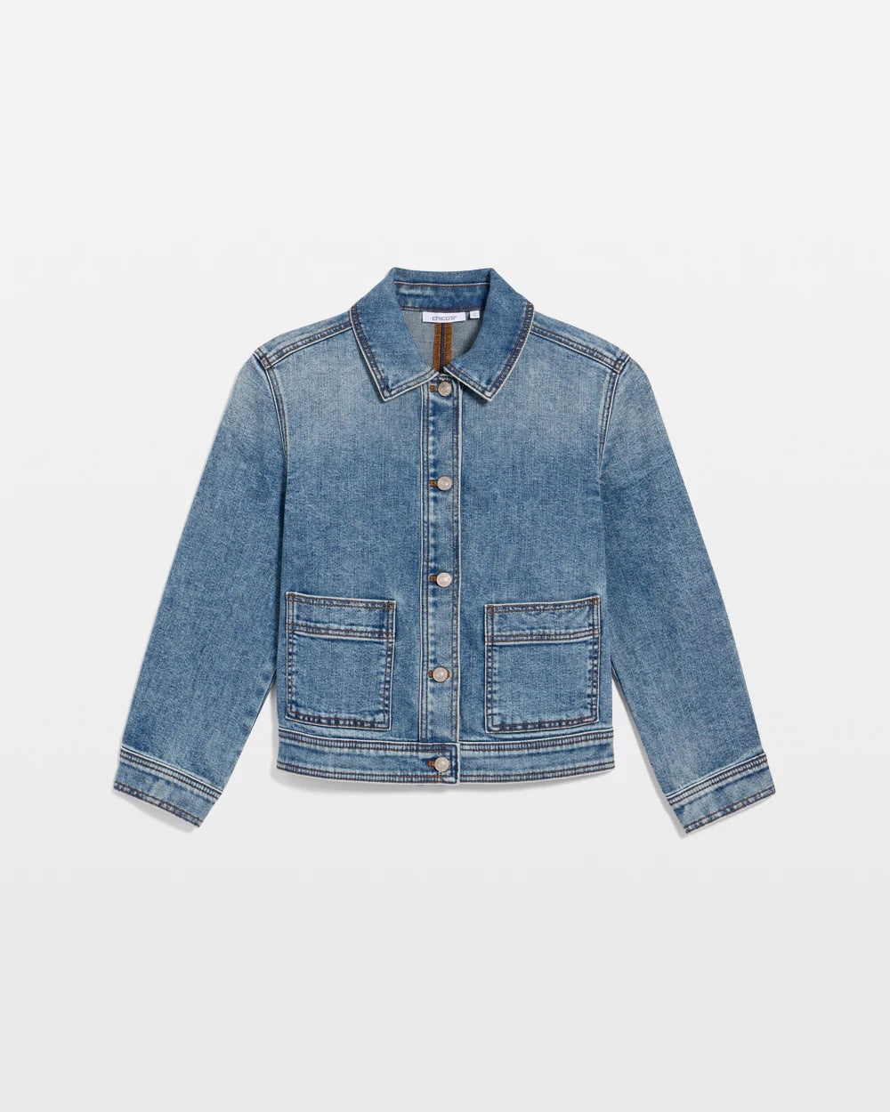 Chico's Exclusive | Denim Cropped Trucker Jacket