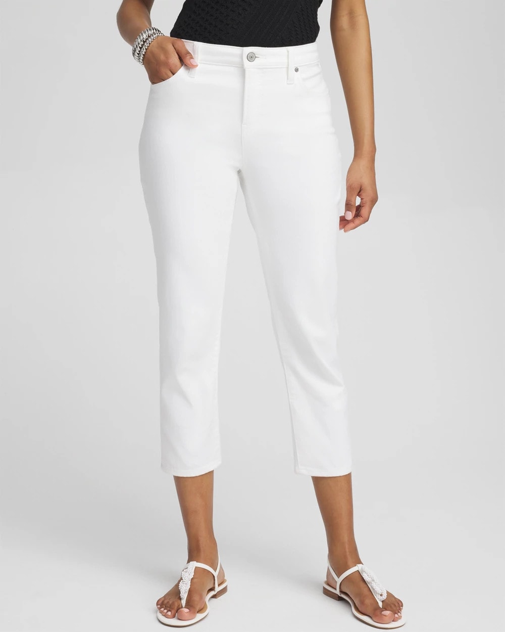 Chico's Premium | No Stain Girlfriend Cropped Jeans