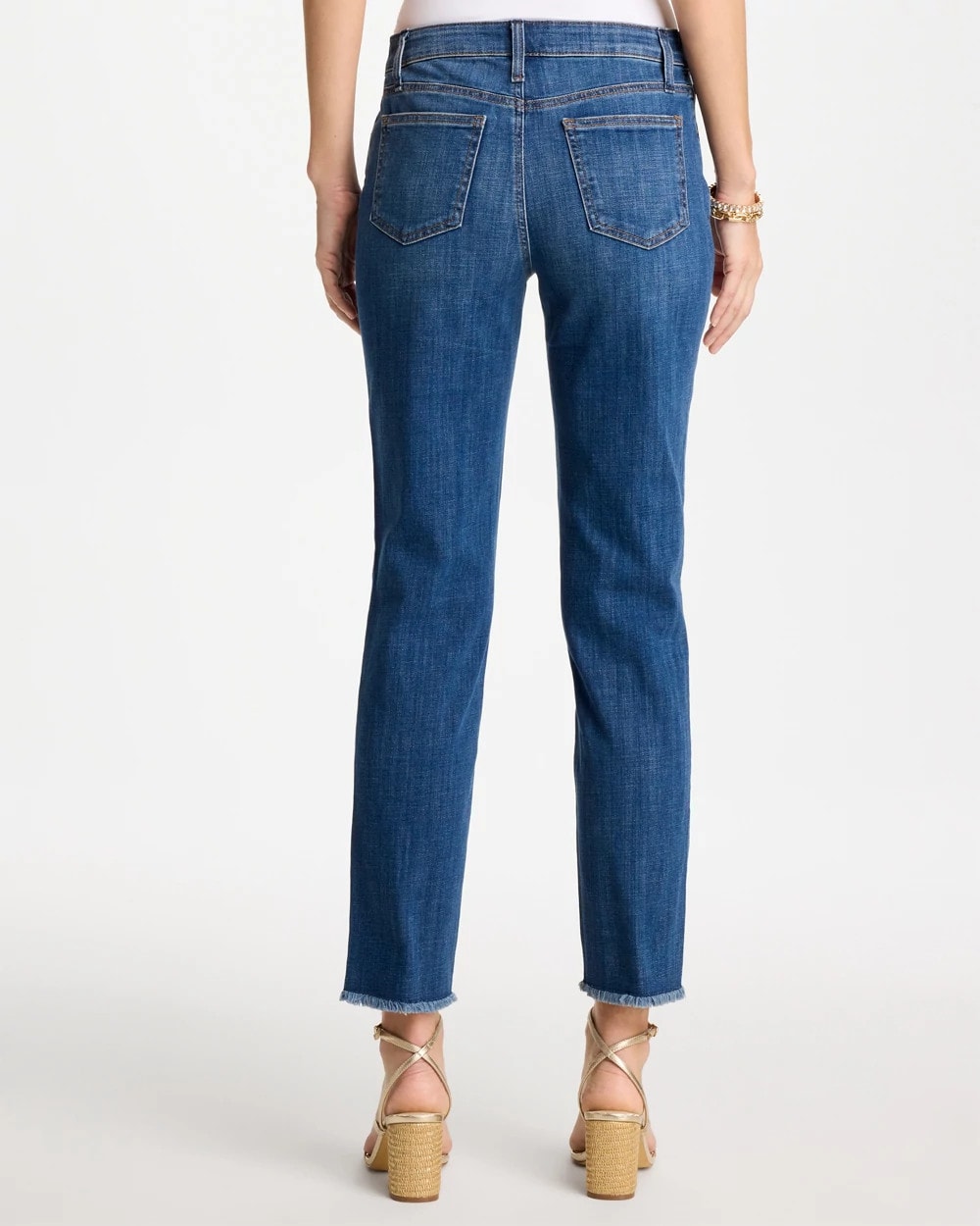 Chico's Best Price | Girlfriend Slim Frayed Ankle Jeans