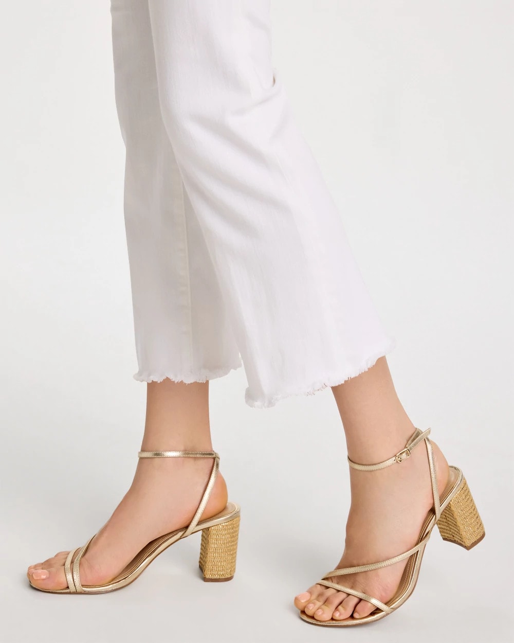 Chico's Great Value | Petite No Stain Girlfriend Fray Hem Kick Flares