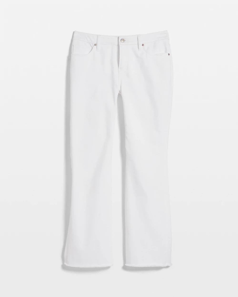 Chico's Great Value | Petite No Stain Girlfriend Fray Hem Kick Flares