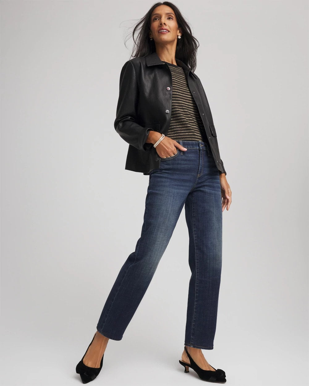 Chico's Best Seller | Girlfriend Straight Ankle Jeans