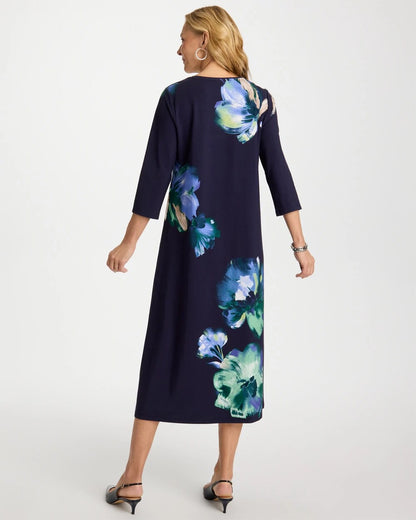 Chico's Quality | Floral 3/4 Sleeve Maxi Dress
