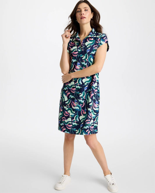 Chico's Signature | Zenergy® UPF Blooms Polo Dress