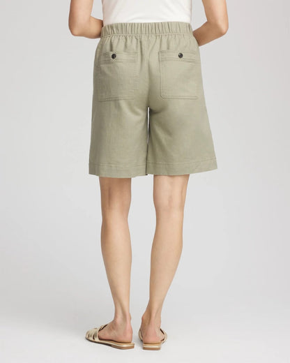 Chico's Sale | Cotton-Linen Pull-On Utility Shorts