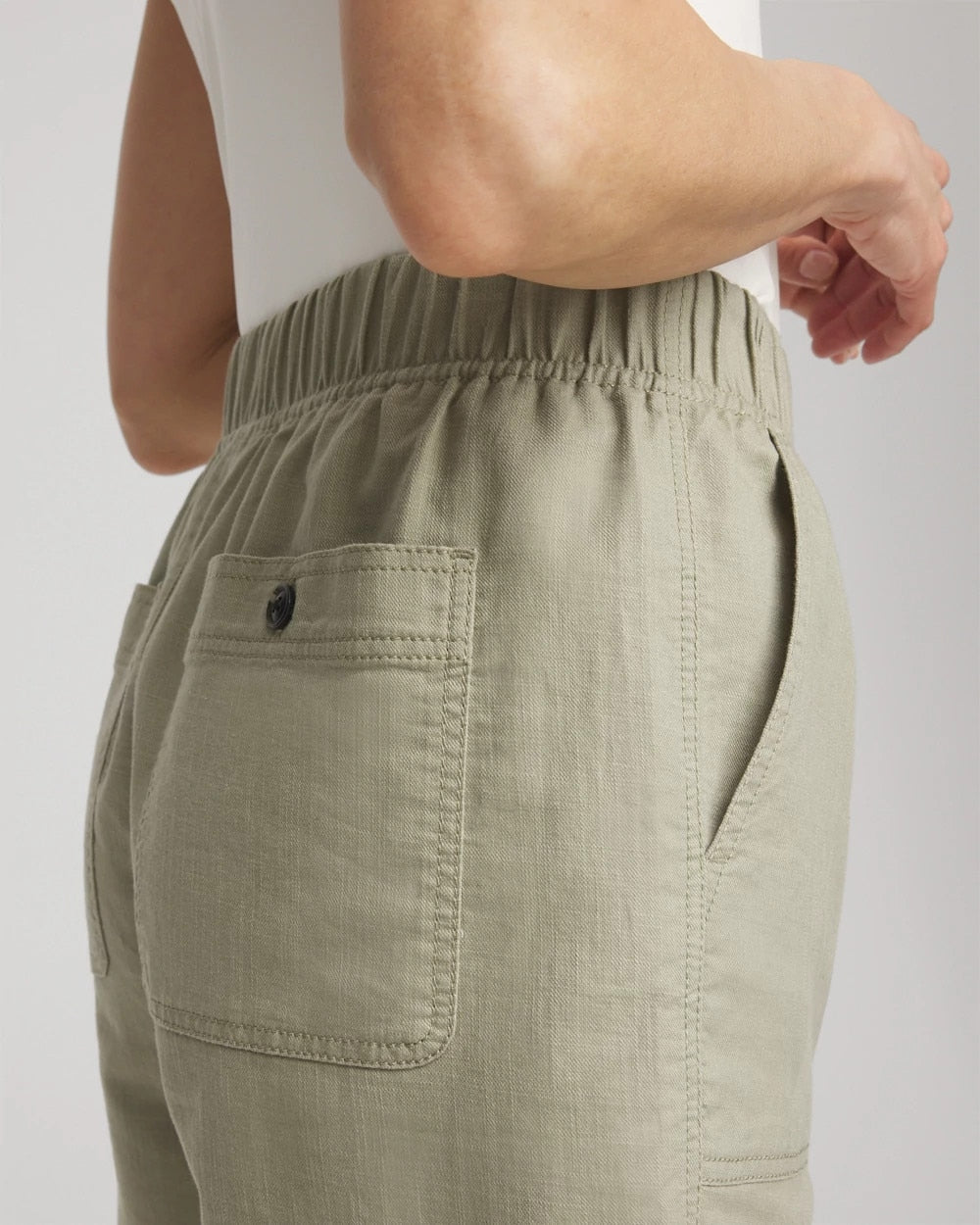 Chico's Sale | Cotton-Linen Pull-On Utility Shorts
