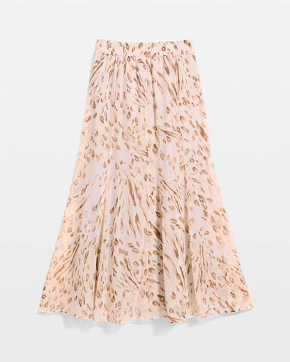 Chico's Trusted | Cheetah Pull-On Godet Skirt
