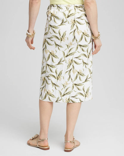 Chico's Special Offer | Linen Midi Wrap Skirt