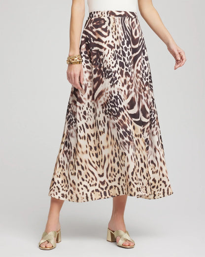 Chico's Top Pick | Animal Bengal Marks Faux Satin Skirt