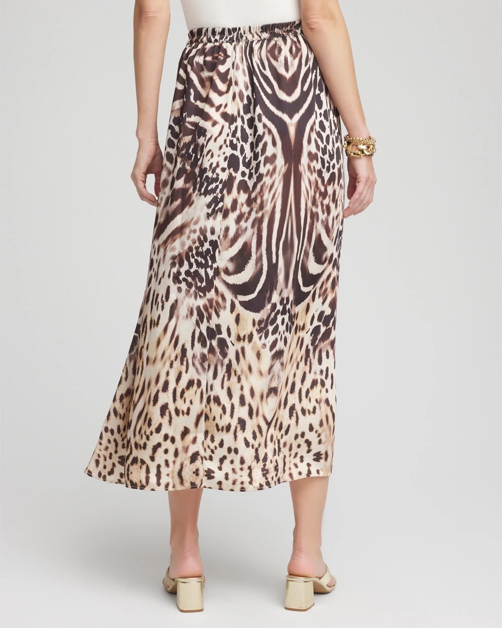 Chico's Top Pick | Animal Bengal Marks Faux Satin Skirt