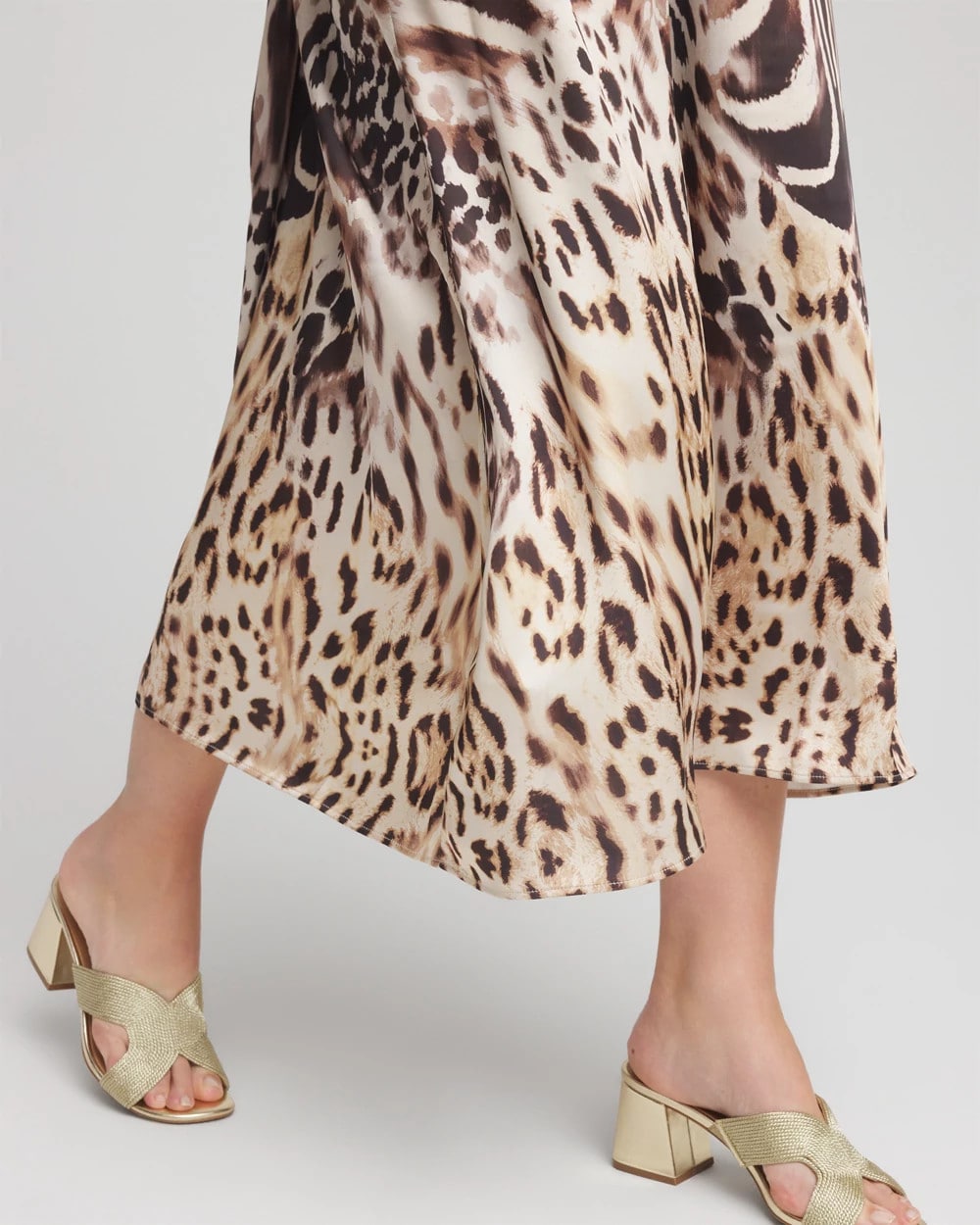 Chico's Top Pick | Animal Bengal Marks Faux Satin Skirt