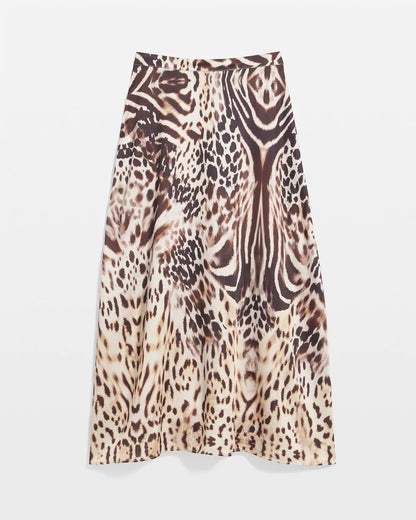 Chico's Top Pick | Animal Bengal Marks Faux Satin Skirt