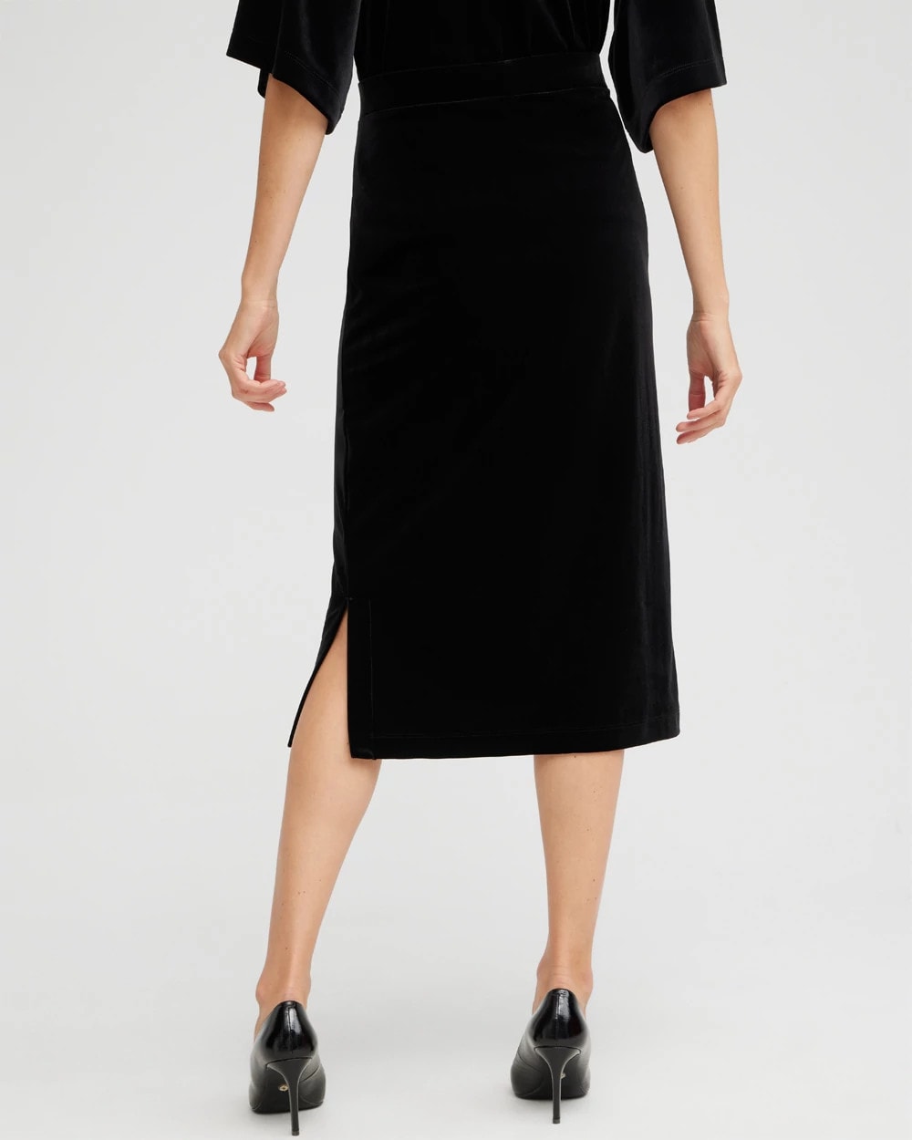Chico's Best Seller | Travelers™ Velvet Midi Skirt
