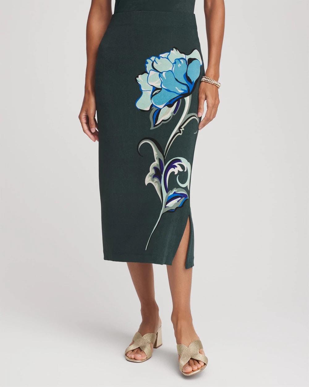 Chico's Essential | Travelers™ Artisanal Midi Skirt