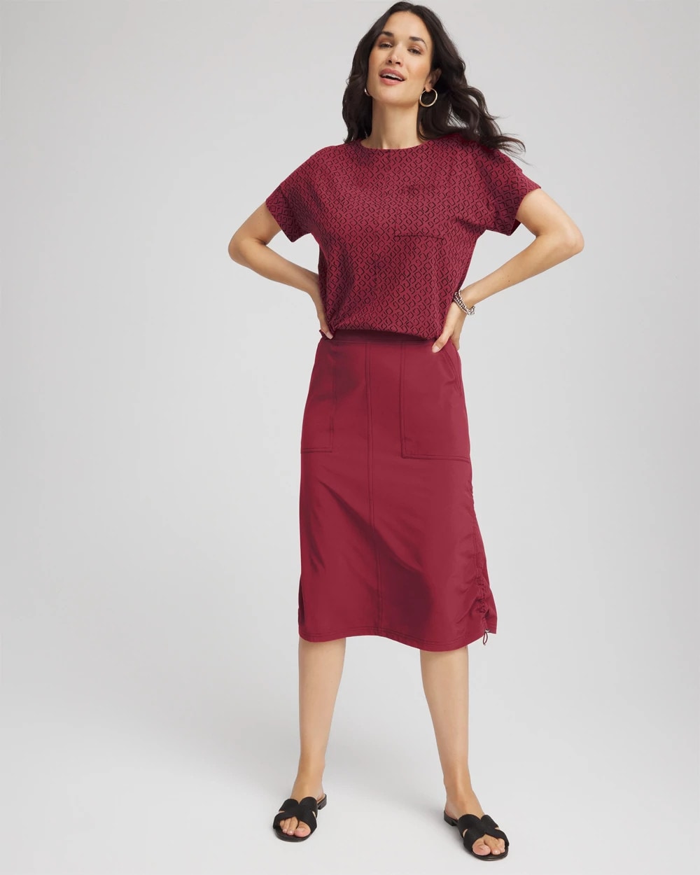 Chico's Special Offer | Zenergy® UPF Bungee-Hem Pull-On Skirt