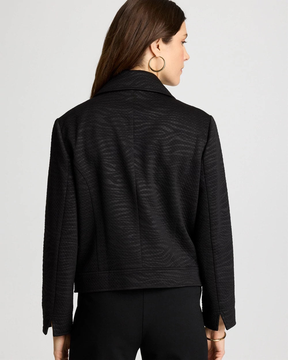 Chico's Featured | Embossed Knit Moto Jacket