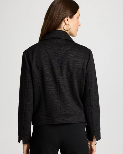 Chico's Featured | Embossed Knit Moto Jacket