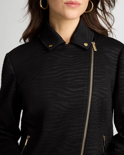Chico's Featured | Embossed Knit Moto Jacket