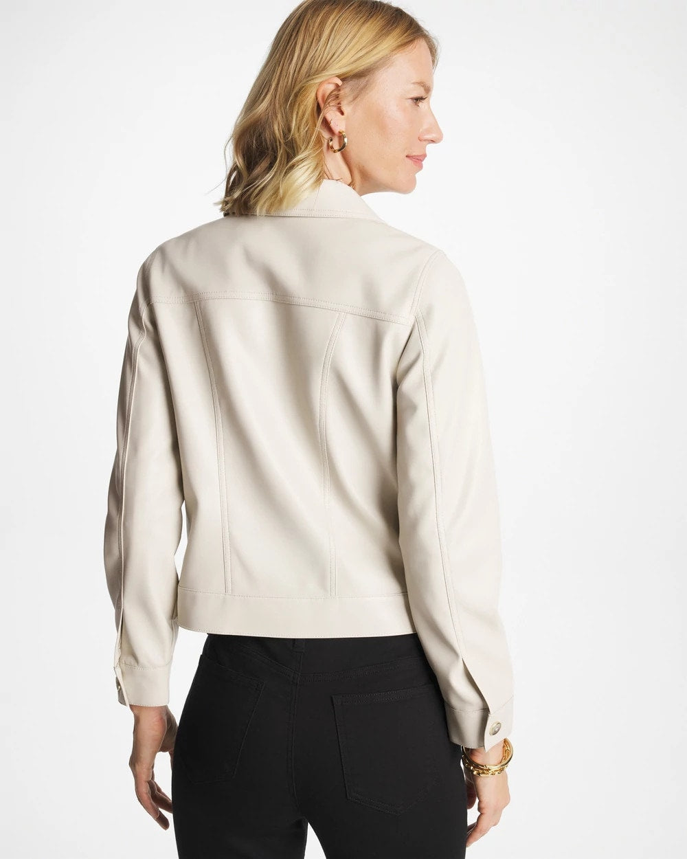 Chico's Everyday | Faux Leather Trucker Jacket